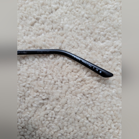 Prada 0PR 64YV Eyeglasses Silver/Black Frame Round Full Rim 54-18-135 No Case - Picture 11 of 15